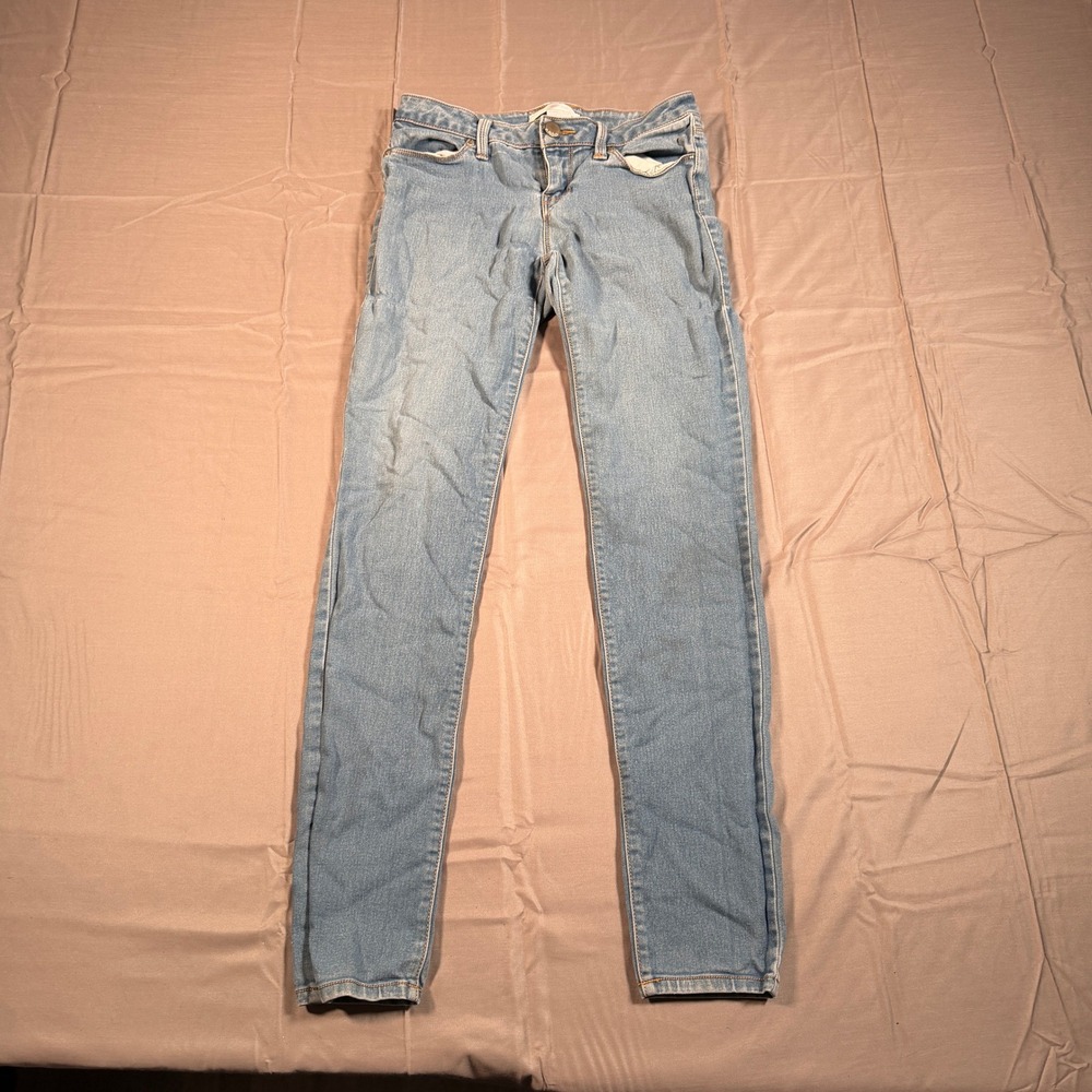 No Boundaries Juniors Size 5 Skinny Jeans Light Wash Denim Stretch Blue Pants